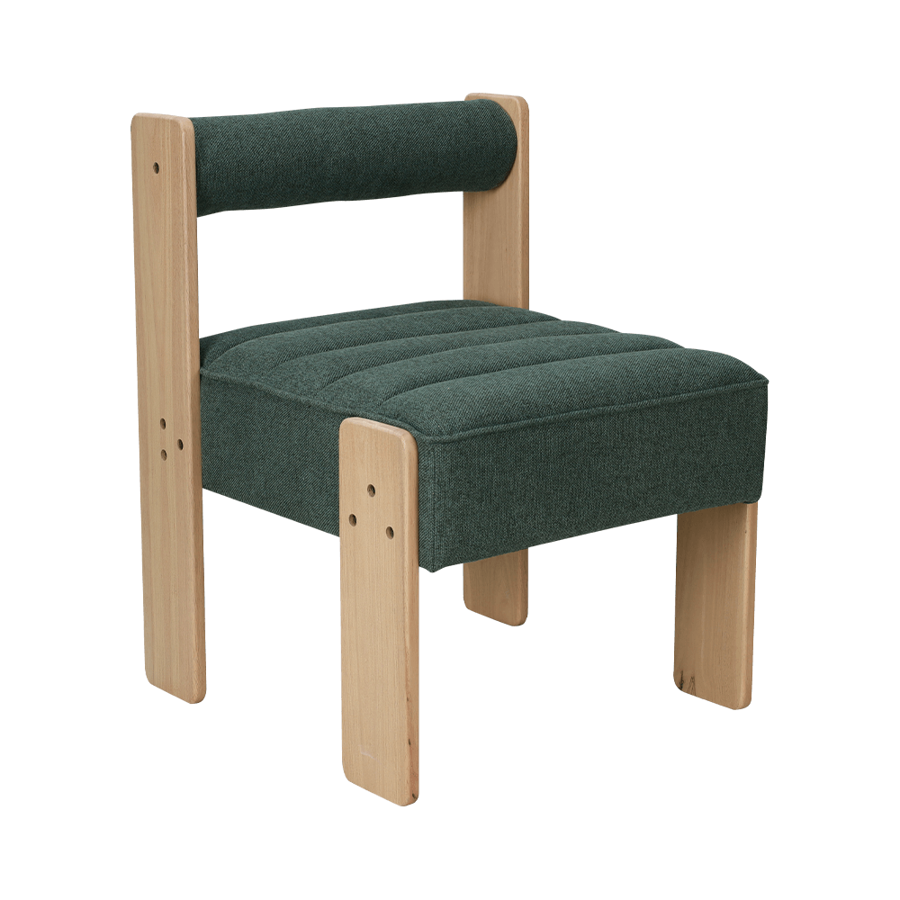 Cadeira de jantar de madeira de borracha