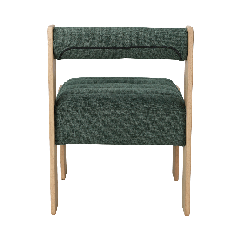 Cadeira de jantar de madeira de borracha