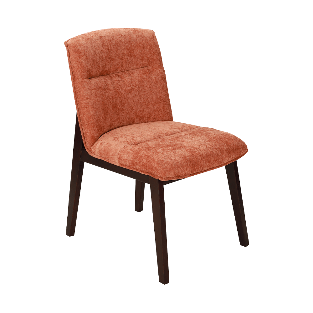 Cadeira de jantar de madeira maciça estofada