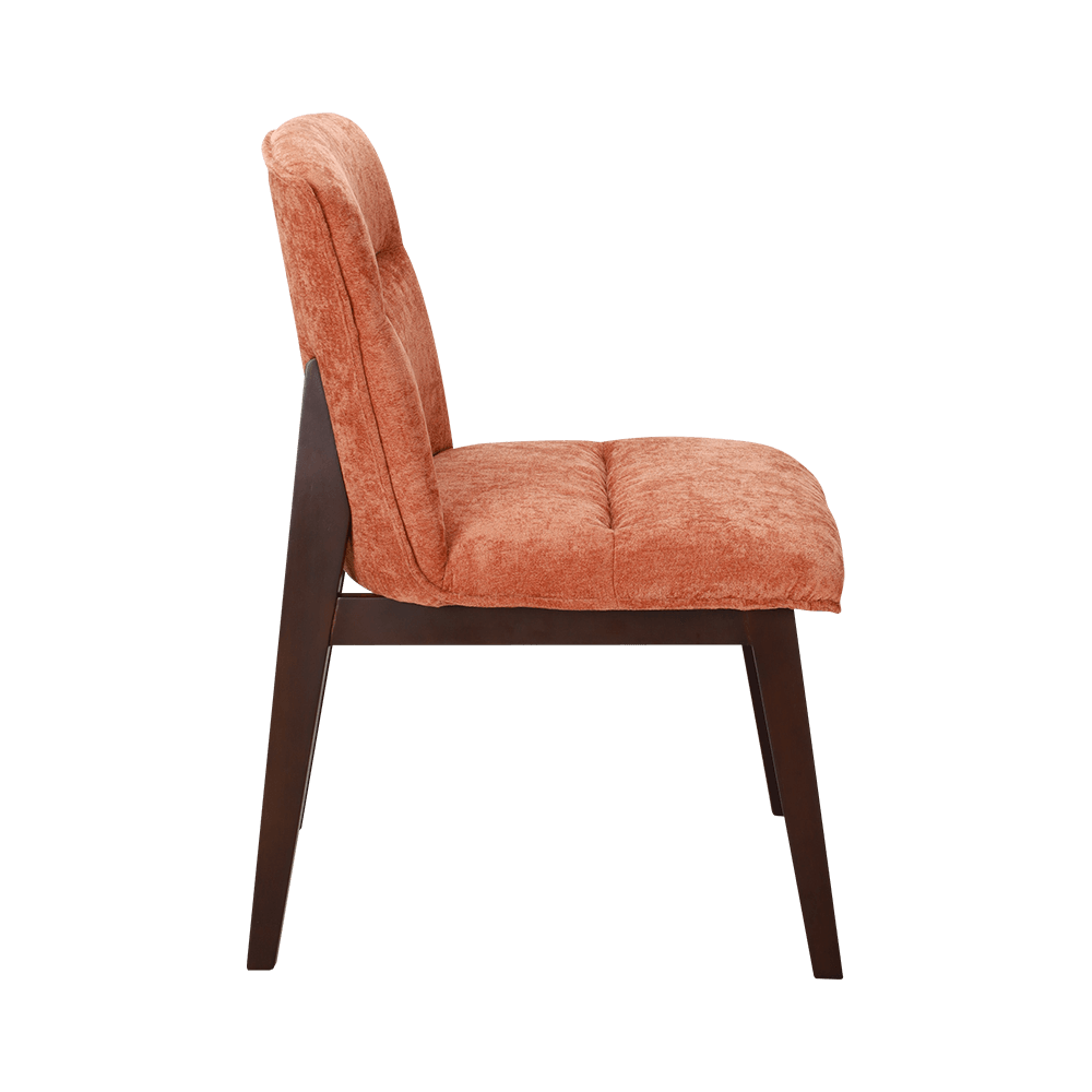 Cadeira de jantar de madeira maciça estofada