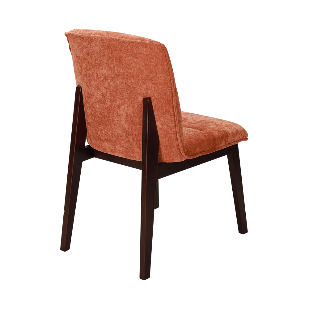 Cadeira de jantar de madeira maciça estofada