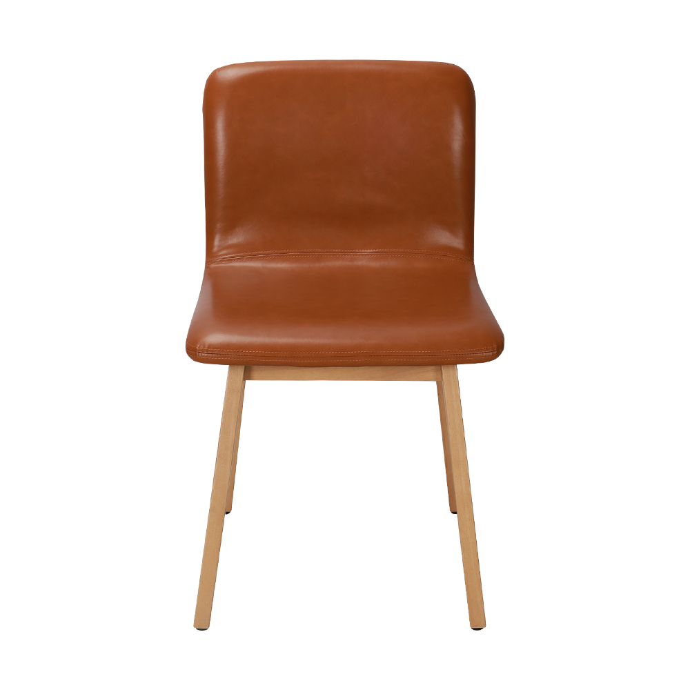 Cadeira de jantar de madeira maciça de madeira de madeira marrom