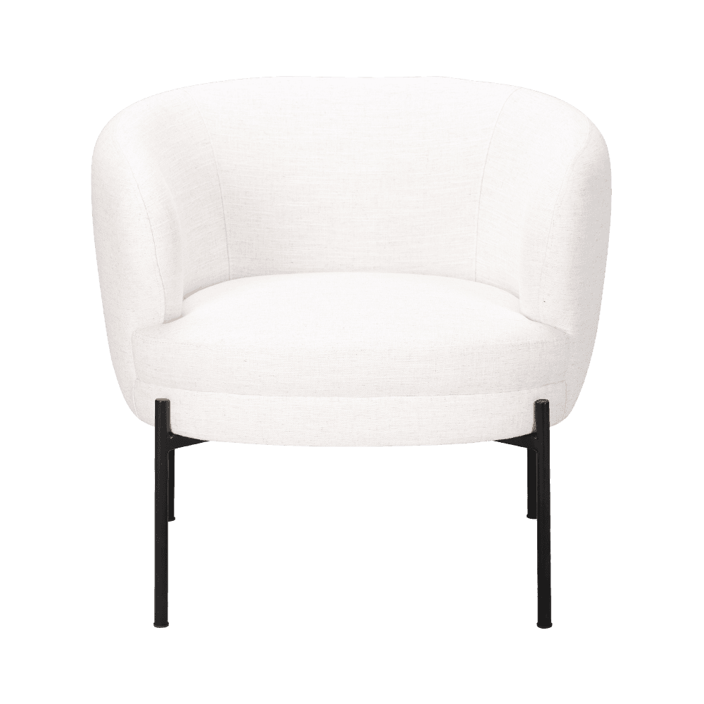Cadeira de lounge de esponja branca