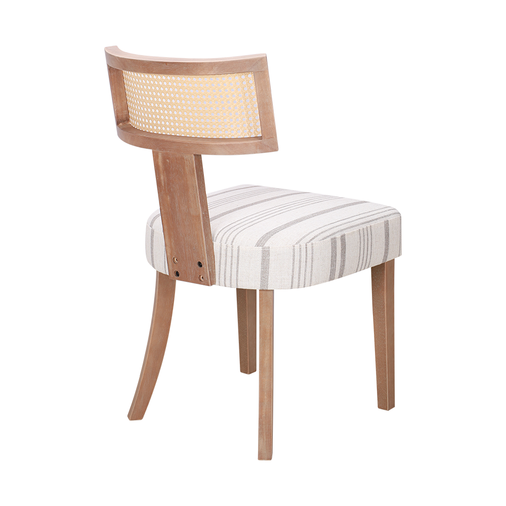 Cadeira de jantar de almofada de esponja de madeira de borracha