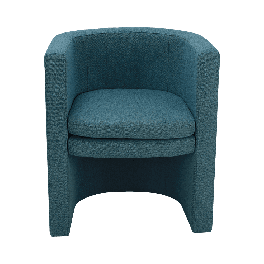 Cadeira de repouso de madeira azul marinha