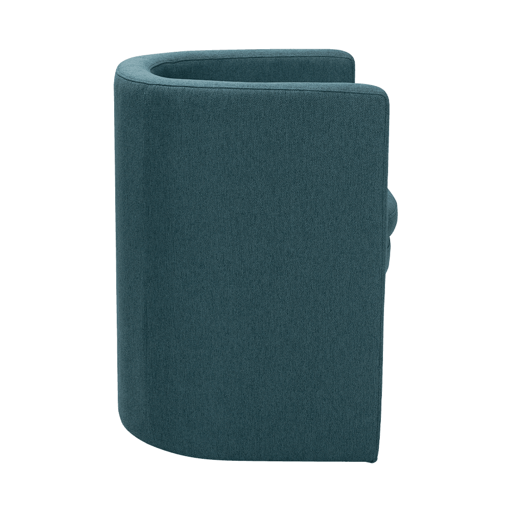 Cadeira de repouso de madeira azul marinha