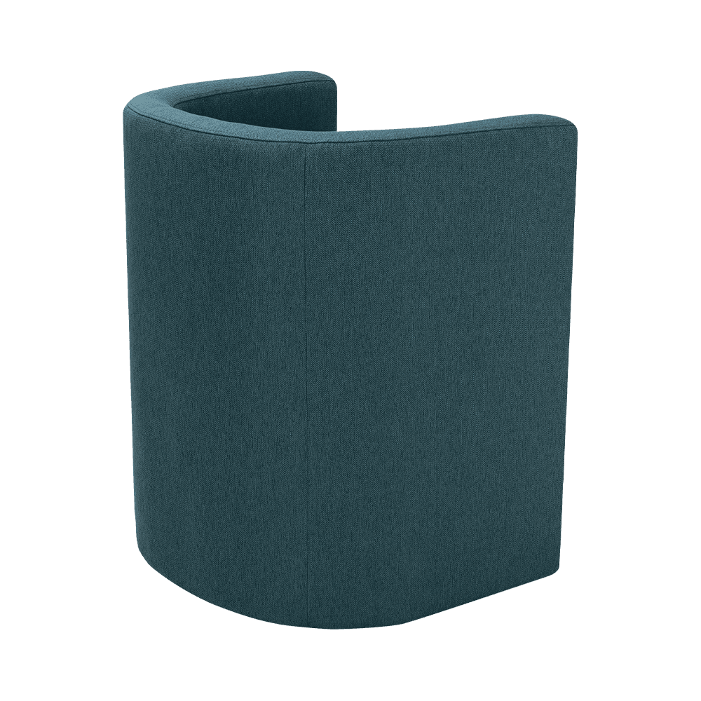 Cadeira de repouso de madeira azul marinha