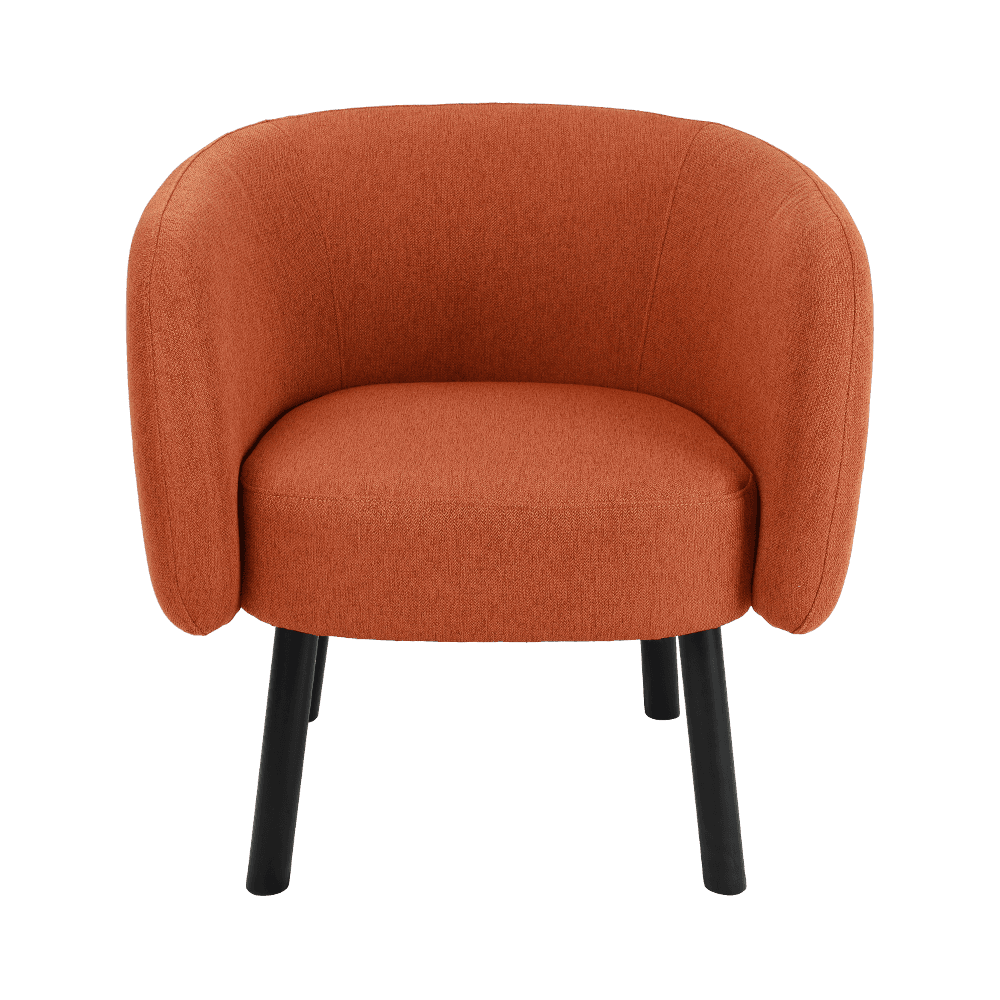 Cadeira de jantar de madeira maciça de tecido