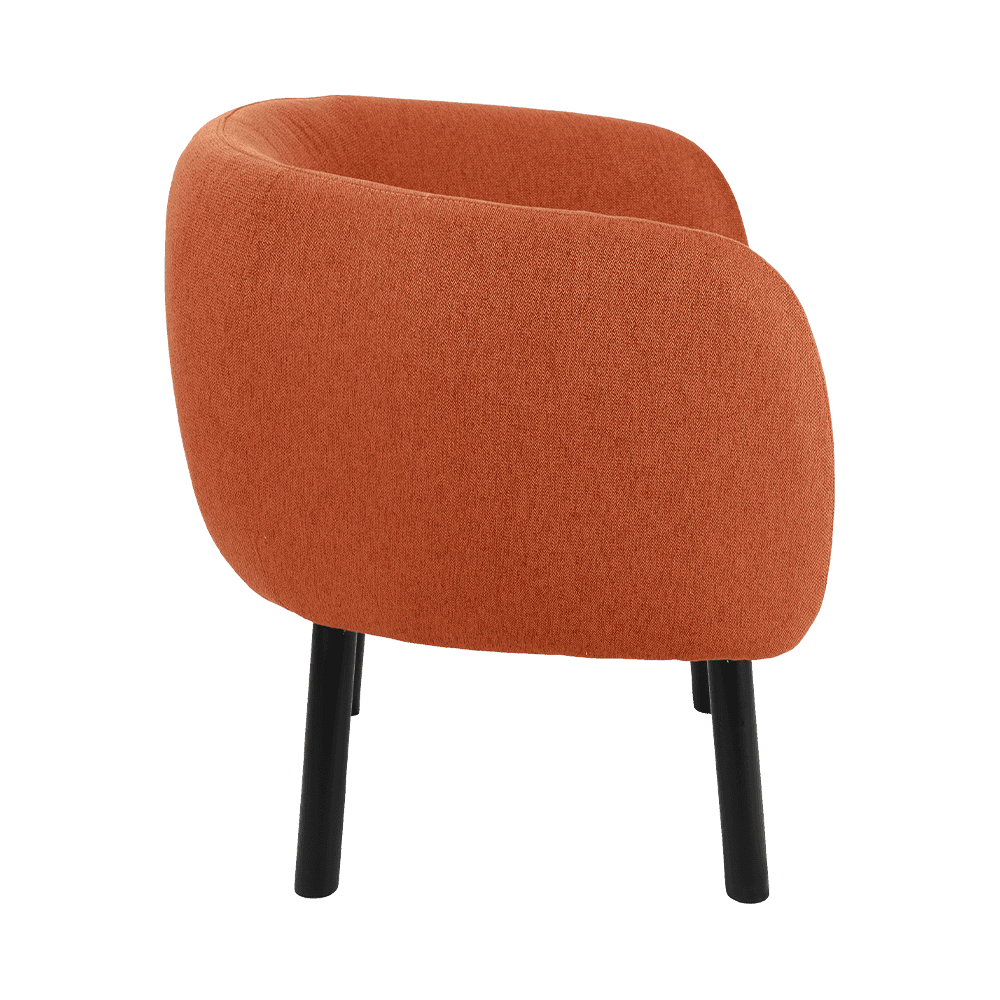 Cadeira de jantar de madeira maciça de tecido