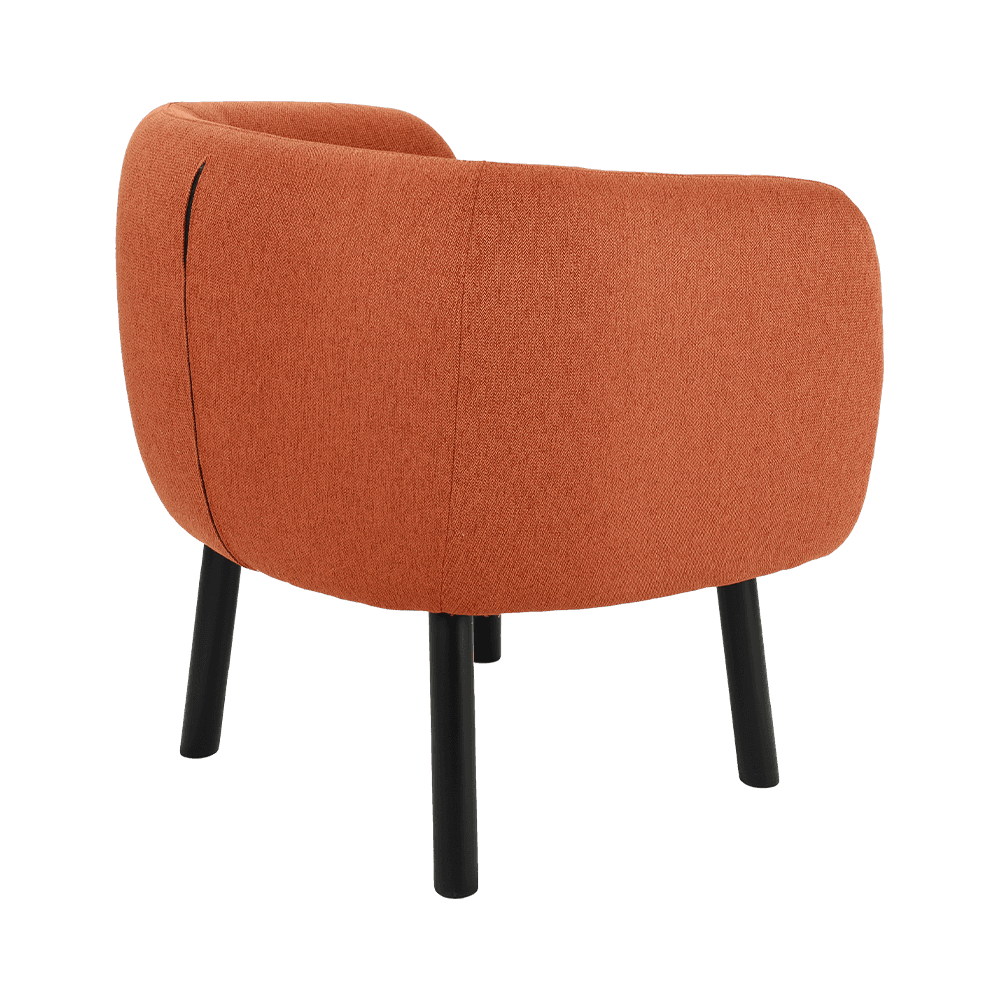 Cadeira de jantar de madeira maciça de tecido